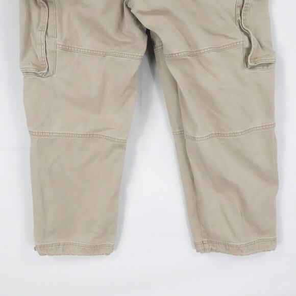 Old Navy Cargo Pants Men 32x26 Khaki Teakwood Cargo Utility Pockets Classic Y2K - Picture 8 of 15